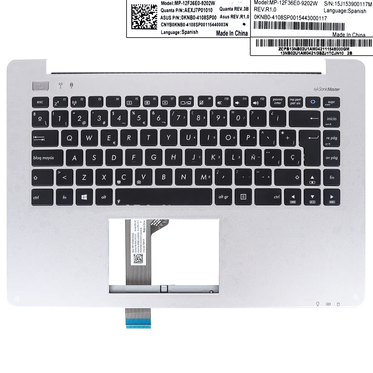Picture of ASUS S451 S451L S451LA V451L S451LD Laptop Palmrest SP Keyboard W/Touchpard